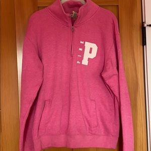 VS Pink Quarter Zip Sweatshirt